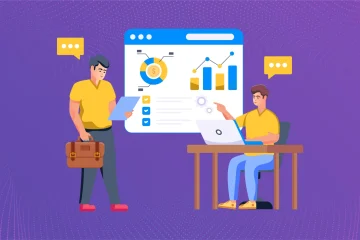 Manager and team member discussing OKR tracking techniques